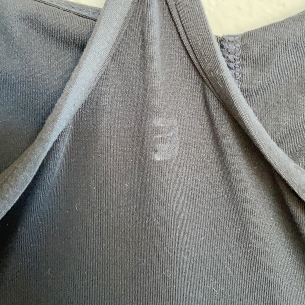 Fabletics Basic Black Sports Bra, Size Medium - image 3